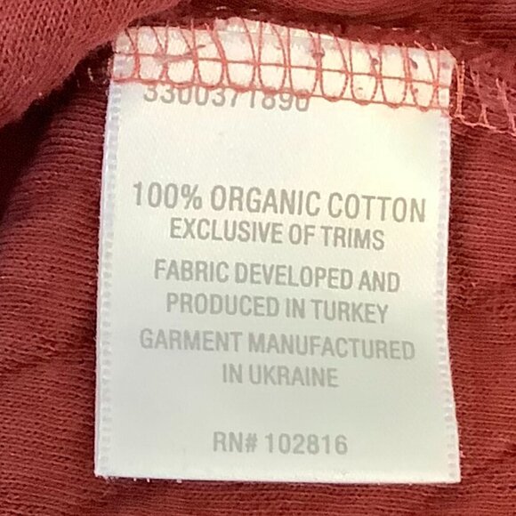 Garnet Hill sweatshirt XS rust red quilted diamond 100% cotton crewneck - Picture 6 of 9